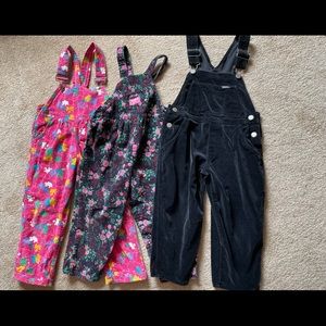4T OSHKOSH/ Hush Puppies Overalls Bundle